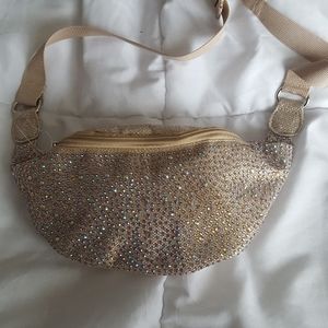 Glitter and rhinestone fanny pack